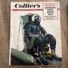 1953 FEBRUARY 28 COLLIER'S MAGAZINE - WORLD'S FIRST SPACE SUIT COVER - E 30426 picture