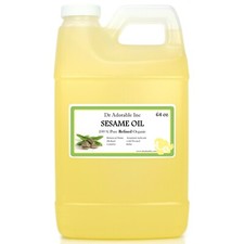 64 OZ/HALF GALLON PURE SESAME OIL REFINED ORGANIC COLD PRESSED   picture