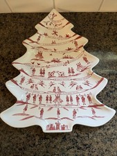 Juliska Country Estate Winter Frolic Ruby Tree Platter 12 Days of Christmas picture