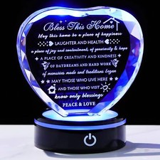 YWHL House Warming Gifts New Home Housewarming Gifts for Women Men Crystal He... picture