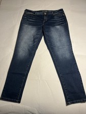 Maurices Women’s Jeans XL Regular Blue Medium Wash Stretch Straight Leg Denim picture