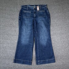 J Jill Jeans Womens 18 Petite Tremont Wash Denim Curvy High Rise Flare NWT $109 picture