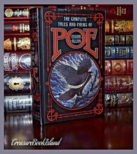 NEW COMPLETE TALES & POEMS by EDGAR ALLAN POE Sealed Leather Bound Collectible picture