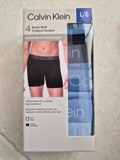 Calvin Klein 4 Pack Cotton Modal Boxer Briefs - Large 0104 picture
