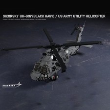 Sikorsky® UH-60M Black Hawk® Helicopter Model Building Brick Military Gifts Toys picture