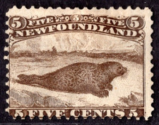CANADA NEWFOUNDLAND 1865 SCOTT #25 MINT NO GUM C.V. $750 picture