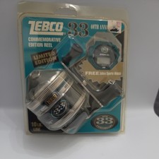 Zebco 33 40th Anniversary Limited Edition Spin Cast Reel in Bubble Pack picture