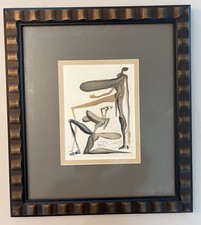 Salvador Dali Divine Comedy Inferno 5 Minos Wood Engraving Framed COA picture
