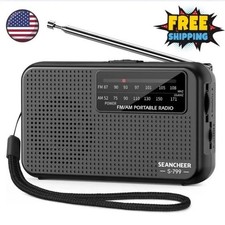Portable Radio AM FM, Transistor Radio, Plug in Wall or Battery Operated Radio picture