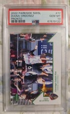 2022 Parkside NWSL Pronto Courage Catch Fire #77 Diana Ordonez /403 PSA 10 RC picture