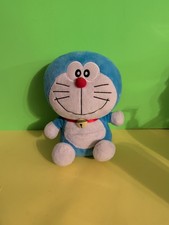 Official Bandai Doraemon Cat Plush Stuffed Animal 9” Blue White picture