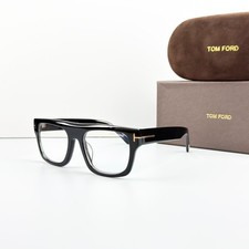 Tom Ford FT1337 Eyeglasses Black Frame Clear Lens Square Optical Glasses New picture