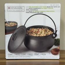 2026 Costco Denmark 6 Quart Cast Iron Cauldron Pot Halloween TikTok VIRAL NIB picture