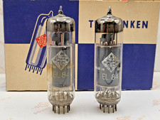 Telefunken EL84 6BQ5 O-getter Matched Pair ◇ Bottom - Berlin 1957 picture
