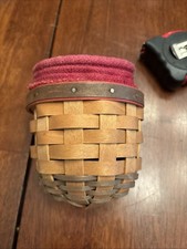 Longaberger Gatehouse Basket XSMALL 2003 + Protector + Paprika Liner 4