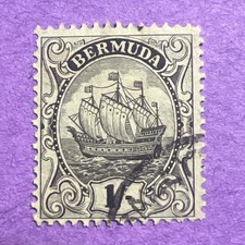 Bermuda 1922 - Used Scott 92. Wmk 4. Caravel Sailing Ship. picture