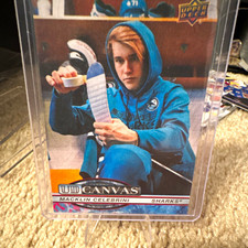 Upper Deck 2025-26 Series 2 UD Canvas Macklin Celebrini Sharks #C-124 picture
