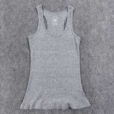 Derek Heart Casual Race-Back Ribbed Tank Top Fits Women's Size (See Photos) Gray picture