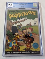 1946 Fawcett GEORGE PAL'S PUPPETOONS #4 ~ CGC 7.0 picture