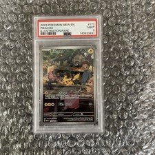 2023 POKEMON MEW EN-151 ILLUSTRATION RARE #173 PIKACHU PSA 9 picture
