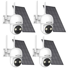 4Pcs Wireless Solar Security Camera Outdoor WiFi Solar Powered PTZ IP Camera 360 picture