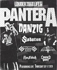 Pantera Danzig Louder Than Life Sep 17 2026 Metal Poster picture