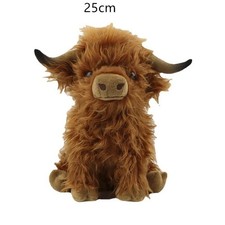 28cm Highland Cow Plush Doll Baby Stuffed Animal Soft Toys Scottish Cow New-USA picture