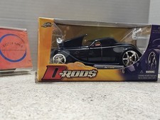 Vntg 2005 Jada D-rods 1934 Ford Roadster Black 1:24 Scale Diecast Car NISB picture