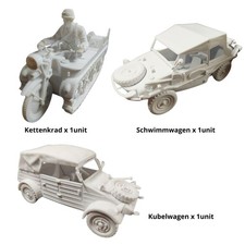 Kettenkrad Schwimmwagen Kubelwagen 1:16 Scale 3D Printed Models Kits DIY picture
