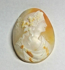 Antique Victorian Hand Carved Cameo Shell picture