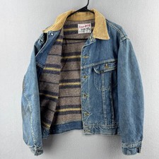 Vintage 70s Lee Storm Rider Jacket Mens Fits 23x23 Horozontal Striped Lined  picture