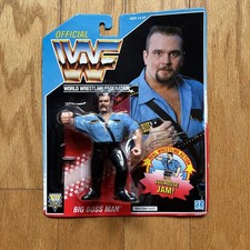 WWF wwe Vintage Wrestler Blue Card BIG BOSS MAN Hasbro 1992 MOC picture