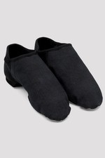 Bloch JAZZ Phantom Black Canvas Slip On Stretch Split Sole Dance Shoes W 10.5 picture