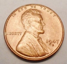 1947 S Lincoln Wheat Cent / Penny  AVE CIRCULATED  **FREE SHIPPING** picture