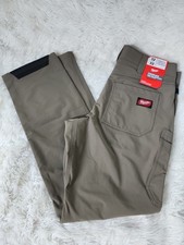 Milwaukee Men's 32 in. x 32 in. Brown  FREEFLEX Tech Work Pants 7 Pockets NEW picture