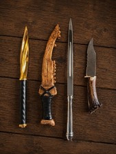 4 Supernatural Replica Knife Set Ruby Demon,Angel Blade,Archangel & First Blade picture