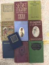 10 Lot Antique Vintage Old Beautiful Distressed Staging Books Library Decor picture