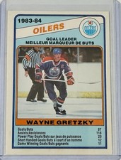 1984-85 O-Pee-Chee OPC Wayne Gretzky #357 Goal Leader Edmonton Oilers picture