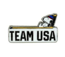 Peanuts x Team USA Snoopy Hockey Stick Pin picture