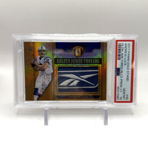 2017 Panini Gold Standard Andrew Luck #40 Golden Jumbo Threads 1/1 PSA 10 GEM MT picture