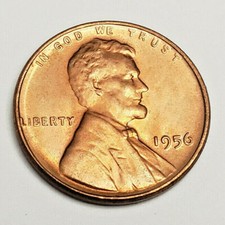 1956 P Lincoln Wheat Cent / Penny  AVE CIRCULATED  **FREE SHIPPING** picture