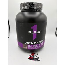 Rule 1 Proteins Casein Protein Powder Chocolate Fudge 4lb 52 Servings Micellar picture