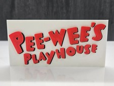 Pee-wee's Playhouse Sign Logo Plaque 3D Printed Shelf Display TV Show Decor picture