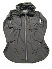 Athleta Drip Drop Jacket Women's Black Small Long Hooded Full Zip picture