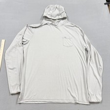 Southern Shirt Shirt Mens XL Gray Long Sleeve Hooded Lightweight Performance Top picture