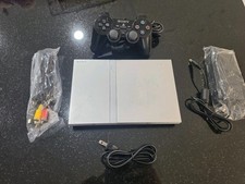 Sony PlayStation 2 PS2 Slim Silver Console Complete. Tested Working Read picture