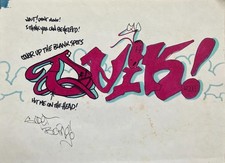 QUIK aka LIN FELTTON 1984 sketchbook drawing /seen/taki/crash/daze/blade/iz picture