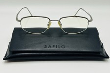 Vintage SAFILO ELASTA Silver Tortoise Eyeglasses Italy 7078 H20 52-17-135 picture