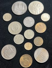 1872 Russia Silver 20 Kopeks, 1978 Rouble Olympic & More World Coin Lot picture