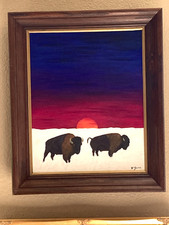 Original Western Oil Painting 